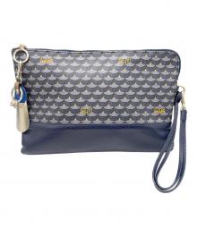 FAURE LE PAGE（フォーレルパージュ）の古着「クラッチバッグ」｜ネイビー