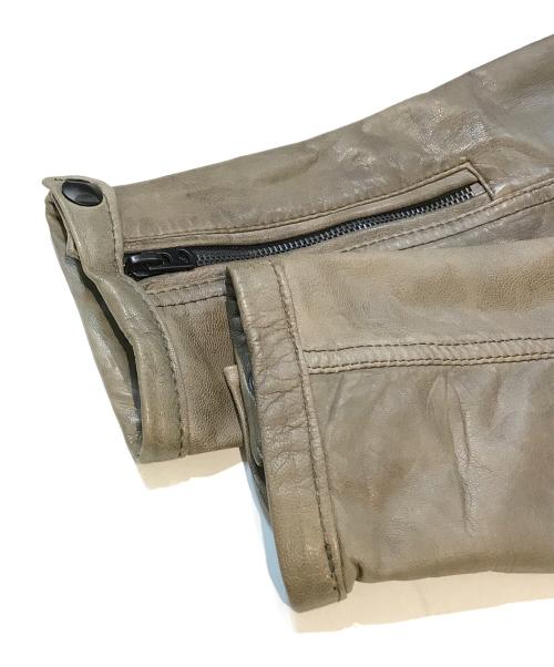 G-STAR RAW（ジースターロゥ）G-STAR RAW (ジースターロゥ) レザージャケット ブラウン サイズ:Mの古着・服飾アイテム