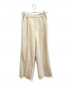 Spick and Spanスピックアンドスパン）の古着「サキソニーイージースラックスパンツ」｜ベージュ