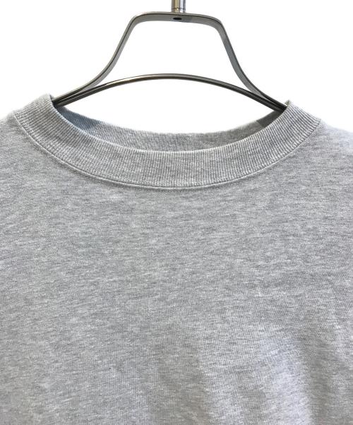 BALENCIAGA（バレンシアガ）BALENCIAGA (バレンシアガ) Layered Patch Sleeves Cotton Shirt　681042 TLVF3 1288 グレー サイズ:XSの古着・服飾アイテム