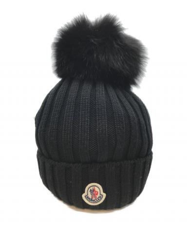 中古・古着通販】MONCLER (モンクレール) ファー付ニットキャップ