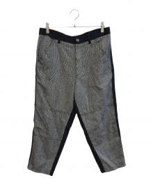 COMME des GARCONS SHIRT（コムデギャルソンシャツ）の古着「切替テーパードパンツ　W27143」｜ネイビー