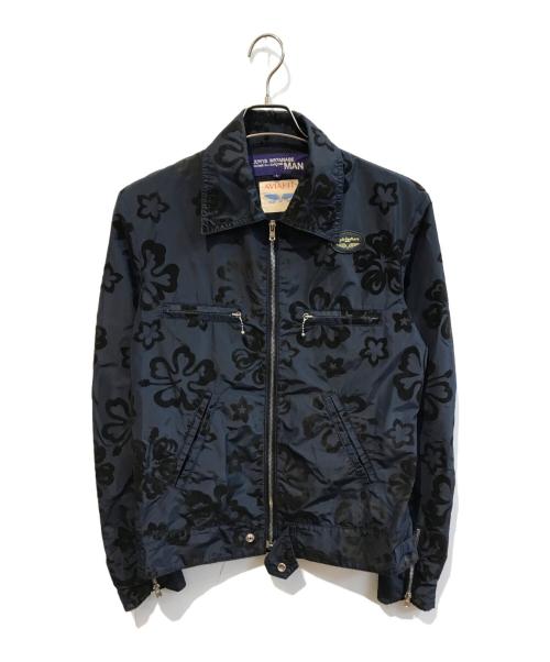 COMME des GARCONS JUNYA WATANABE MAN（コム デ ギャルソン ジュンヤ ワタナベ マン）COMME des GARCONS JUNYA WATANABE MAN (コム デ ギャルソン ジュンヤ ワタナベ マン) Lewis Leathers (ルイスレザース) ナイロンジャケット　WI-J035 ブラック サイズ:Lの古着・服飾アイテム