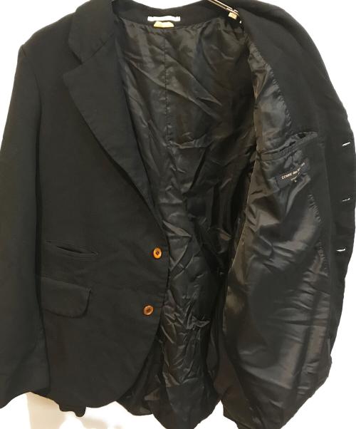 COMME des GARCONS HOMME PLUS（コムデギャルソンオムプリュス）COMME des GARCONS HOMME PLUS (コムデギャルソンオムプリュス) ポリ縮絨バックジップテーラードジャケット　PK-J013 ブラック サイズ:Mの古着・服飾アイテム