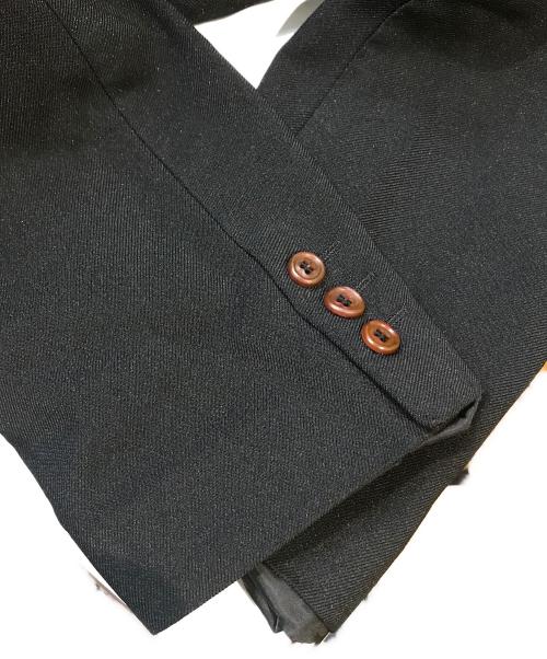 COMME des GARCONS HOMME PLUS（コムデギャルソンオムプリュス）COMME des GARCONS HOMME PLUS (コムデギャルソンオムプリュス) ポリ縮絨バックジップテーラードジャケット　PK-J013 ブラック サイズ:Mの古着・服飾アイテム