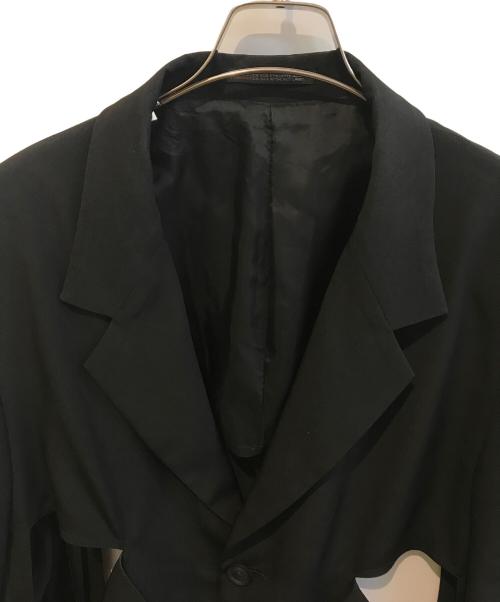 Yohji Yamamoto pour homme（ヨウジヤマモト プールオム）Yohji Yamamoto pour homme (ヨウジヤマモト プールオム) パンチングテーラードジャケット　HP-J47-500 ブラック サイズ:2の古着・服飾アイテム