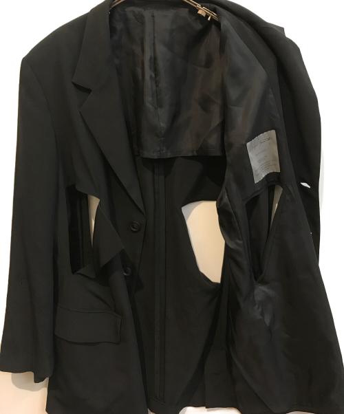 Yohji Yamamoto pour homme（ヨウジヤマモト プールオム）Yohji Yamamoto pour homme (ヨウジヤマモト プールオム) パンチングテーラードジャケット　HP-J47-500 ブラック サイズ:2の古着・服飾アイテム