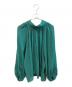 MUSE de Deuxieme Classe（ミューズ ドゥーズィエム クラス）の古着「バックリボンシルクブラウ　 21051500401031」｜グリーン