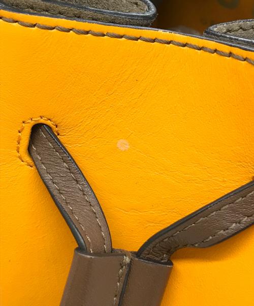 FURLA（フルラ）FURLA (フルラ) MIASTELLAバケットバッグ　WB00353 BX0458 ブラウン×イエローの古着・服飾アイテム