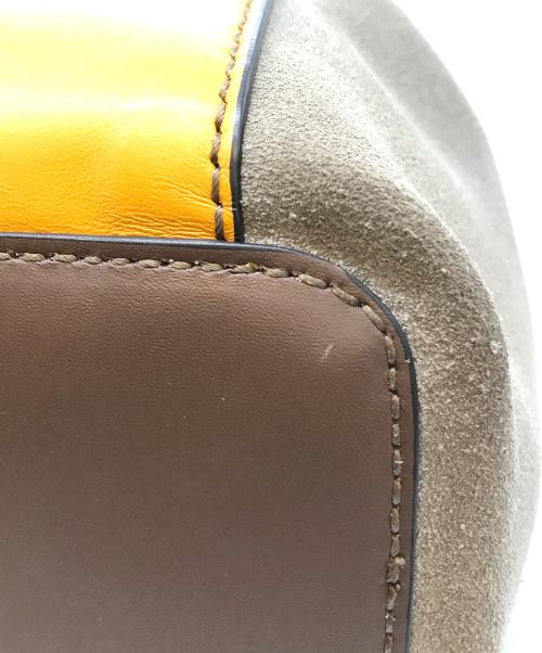 FURLA（フルラ）FURLA (フルラ) MIASTELLAバケットバッグ　WB00353 BX0458 ブラウン×イエローの古着・服飾アイテム