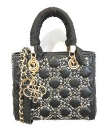 RANDA（ランダ）の古着「ビジューキルティングバッグ」｜ブラック