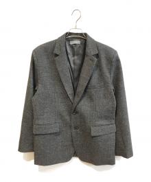 CLEL（クレイル）の古着「Wool Blend Herringbone Tweed Jacke　CLEjk1228」｜グレー