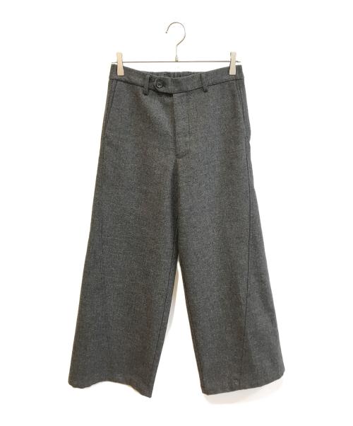 CLEL（クレイル）CLEL (クレイル) Wool Blend Herringbone Tweed 3D Pants　CLEpt1569 グレー サイズ:Sの古着・服飾アイテム