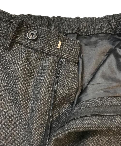 CLEL（クレイル）CLEL (クレイル) Wool Blend Herringbone Tweed 3D Pants　CLEpt1569 グレー サイズ:Sの古着・服飾アイテム