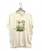 FRUIT OF THE LOOMフルーツオブザルーム）の古着「90’SフラワーTシャツ」｜ホワイト