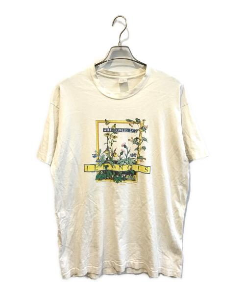 FRUIT OF THE LOOM（フルーツオブザルーム）FRUIT OF THE LOOM (フルーツオブザルーム) 90’SフラワーTシャツ ホワイト サイズ:XLの古着・服飾アイテム