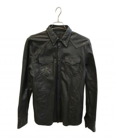 中古・古着通販】Murder License (マーダーライセンス) レザーシャツ