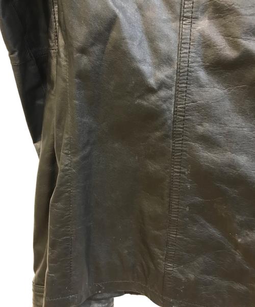 SHELLAC（シェラック）SHELLAC (シェラック) レザージャケット ブラック サイズ:48の古着・服飾アイテム