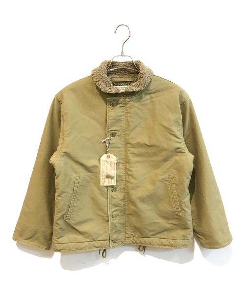 NO BRAND（ノーブランド）NO BRAND (ノーブランド) デッキジャケット ベージュ サイズ:Lの古着・服飾アイテム