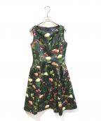 M'S GRACYエムズグレイシー）の古着「花柄ノースリーブワンピース　IT-911501」｜ブラック