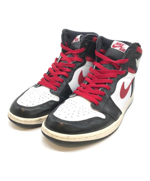 NIKE（ナイキ）NIKE (ナイキ) AIR JORDAN 1 RETRO HIGH OG　555088-061 レッド×ブラック サイズ:28の古着・服飾アイテム