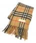 Burberry's（バーバリーズ）の古着「ノバチェックカシミヤマフラー」｜ベージュ