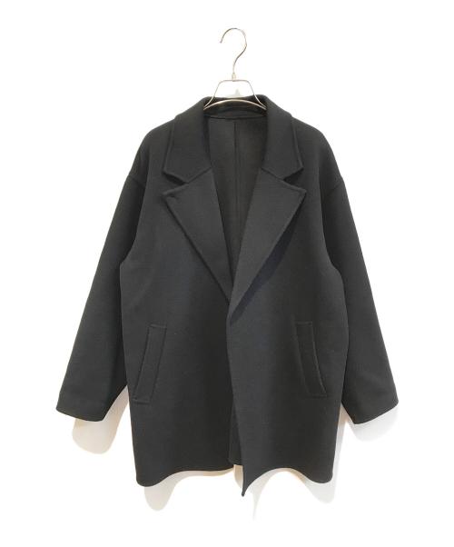 Squady（スカディ）Squady (スカディ) ダブルフェイスウールコート　904-3671 ブラック サイズ:Mの古着・服飾アイテム