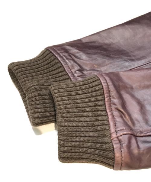 AVIREX（アヴィレックス）AVIREX (アヴィレックス) レザージャケット ボルドー サイズ:Lの古着・服飾アイテム