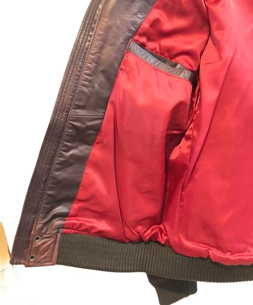 AVIREX（アヴィレックス）AVIREX (アヴィレックス) レザージャケット ボルドー サイズ:Lの古着・服飾アイテム