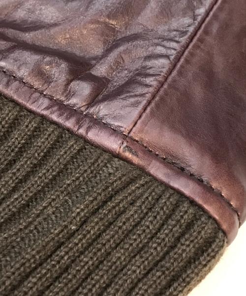 AVIREX（アヴィレックス）AVIREX (アヴィレックス) レザージャケット ボルドー サイズ:Lの古着・服飾アイテム