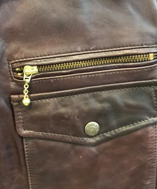 AVIREX（アヴィレックス）AVIREX (アヴィレックス) レザージャケット ボルドー サイズ:Lの古着・服飾アイテム