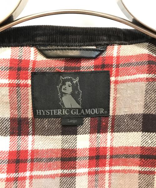 Hysteric Glamour（ヒステリックグラマー）Hysteric Glamour (ヒステリックグラマー) ポリウレタンラミネートジャケット ブラック サイズ:Lの古着・服飾アイテム
