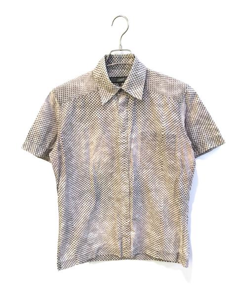 GAULTIER HOMME OBIET（ゴルチェオムオブジェ）GAULTIER HOMME OBIET (ゴルチェオムオブジェ) 半袖シャツ ピンク サイズ:46の古着・服飾アイテム