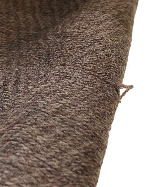 tamaki niime（タマキ ニイメ）TAMAKI NIIME (タマキ ニイメ) ウールコットストール ブラウンの古着・服飾アイテム