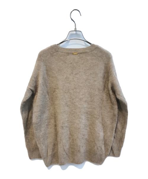 MUSE de Deuxieme Classe（ミューズ ドゥーズィエム クラス）MUSE de Deuxieme Classe (ミューズ ドゥーズィエム クラス) CASHFUR クルーネックプルオーバー ニット 19080500403030 ベージュ サイズ:Freeの古着・服飾アイテム