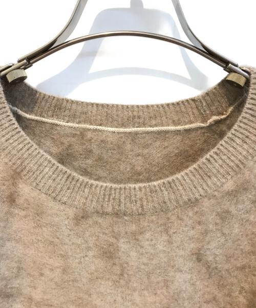 MUSE de Deuxieme Classe（ミューズ ドゥーズィエム クラス）MUSE de Deuxieme Classe (ミューズ ドゥーズィエム クラス) CASHFUR クルーネックプルオーバー ニット 19080500403030 ベージュ サイズ:Freeの古着・服飾アイテム