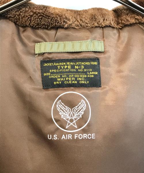 waiper（ワイパー）WAIPER (ワイパー) N-3フライトジャケット　23WP96 カーキ サイズ:LARGEの古着・服飾アイテム
