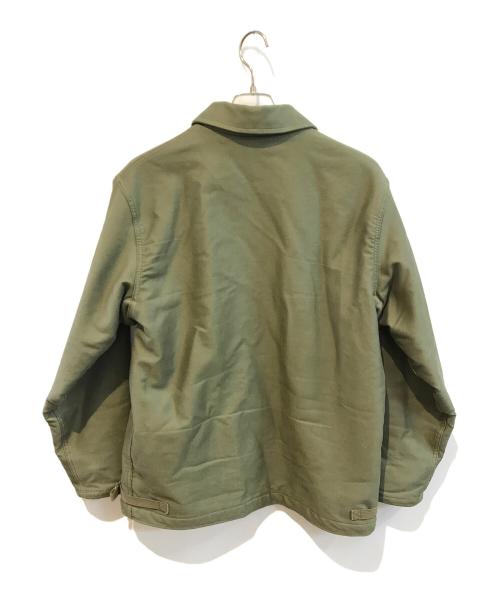 THE REAL McCOY'S（ザ・リアルマッコイズ）THE REAL McCOY'S (ザ・リアルマッコイズ) A-2デッキジャケット　MJ21113 カーキ サイズ:XLの古着・服飾アイテム