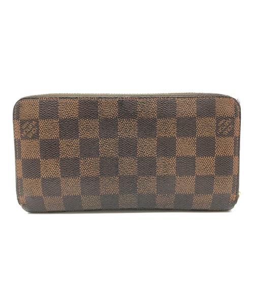 LOUIS VUITTON（ルイ ヴィトン）LOUIS VUITTON (ルイ ヴィトン) ラウンドファスナー財布　N60015　ダミエ　ジッピー ウォレット ブラウンの古着・服飾アイテム