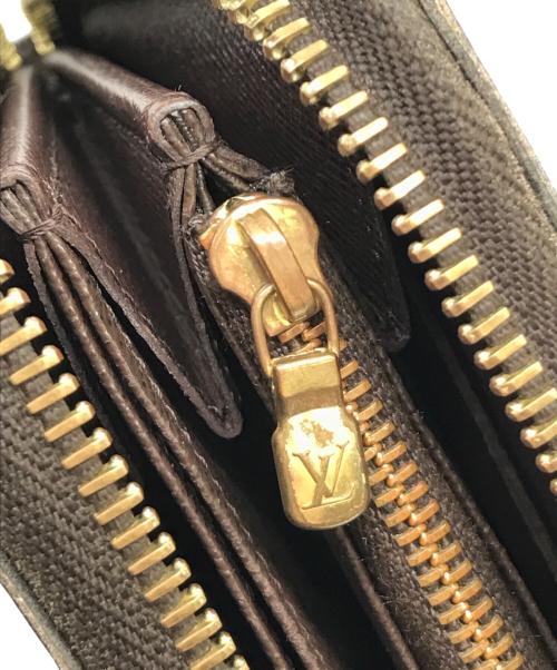 LOUIS VUITTON（ルイ ヴィトン）LOUIS VUITTON (ルイ ヴィトン) ラウンドファスナー財布　N60015　ダミエ　ジッピー ウォレット ブラウンの古着・服飾アイテム