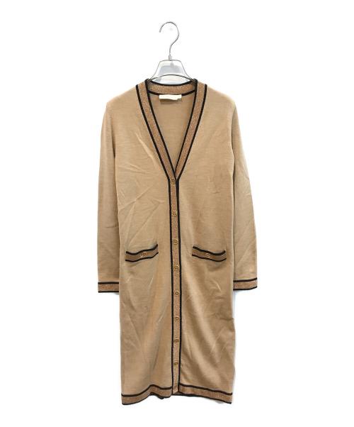 TORY BURCH（トリーバーチ）TORY BURCH (トリーバーチ) ロングニットカーディガン ベージュ サイズ:XSの古着・服飾アイテム