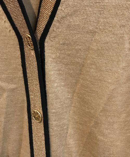 TORY BURCH（トリーバーチ）TORY BURCH (トリーバーチ) ロングニットカーディガン ベージュ サイズ:XSの古着・服飾アイテム