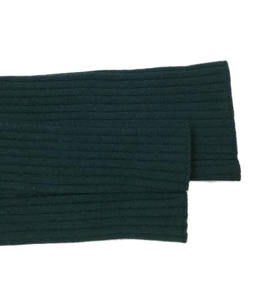 courreges（クレージュ）courreges (クレージュ) モックネックリブロゴニット 322MPU022FI00018081 グリーン サイズ:Sの古着・服飾アイテム