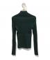 courreges (クレージュ) モックネックリブロゴニット 322MPU022FI00018081 グリーン サイズ:S：12000円