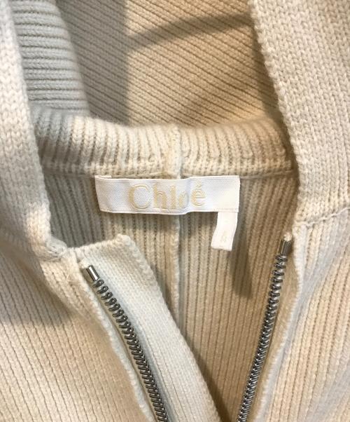 Chloe（クロエ）Chloe (クロエ) ニットジャケット CHC19SMV60550114S ベージュ サイズ:Sの古着・服飾アイテム