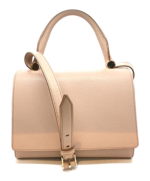 MaxMara（マックスマーラ）MaxMara (マックスマーラ) 2WAYショルダーバッグ　AO2929 ピンクの古着・服飾アイテム