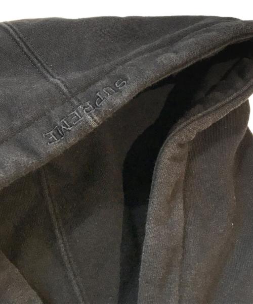 SUPREME（シュプリーム）Supreme (シュプリーム) Logo Rib Hooded Sweatshirt ブラック サイズ:Smallの古着・服飾アイテム