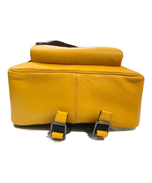 COACH（コーチ）COACH (コーチ) レザーリュック　5666 イエローの古着・服飾アイテム