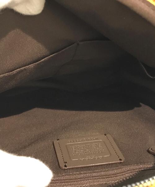 COACH（コーチ）COACH (コーチ) レザーリュック　5666 イエローの古着・服飾アイテム
