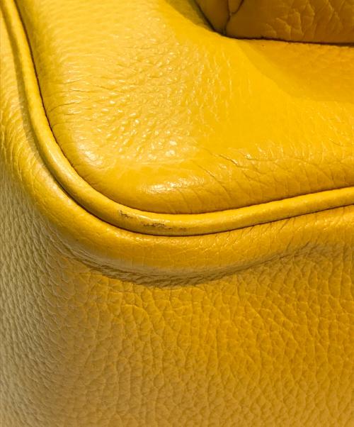 COACH（コーチ）COACH (コーチ) レザーリュック　5666 イエローの古着・服飾アイテム